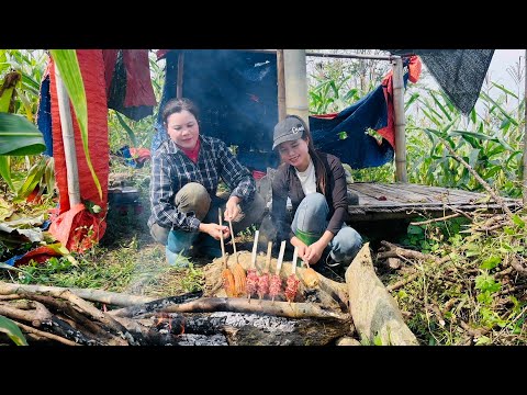 Hong besucht ihre Cousine und hilft beim Ausgraben wilder Knollen