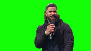 Jey Uso "am I crashing out? hell yeah I'm crashing out" green screen