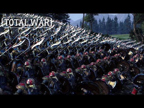 Massive Battle | Alliance of High Elves & Dwarfs vs Vampire & Greenskins | cinematic total war |