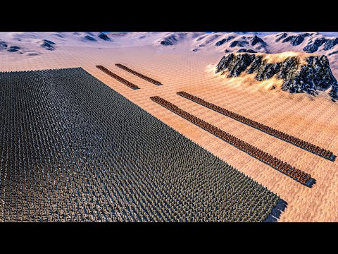 2.500 SPARTANS vs 25.000 CELTIC AXEMEN - Ultimate Epic Battle Simulator UEBS