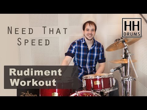 Drum Lesson # 1 - Need That Speed - Rudiment Workout - Better Drums - Drum Instruction