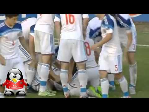 Aleksei Gasilin Goal | Spain U19 1 - 2 Russia U19 | Euro U19 Qualifiers 2015 HD