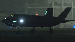岩国基地アメリカ海兵隊VMFA-242所属のF-35Bライトニング戦闘機4機が横田基地へ着陸 F35Lightning IWAKUNI YOKOTA MARINES