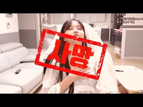 여캠의 술먹방...