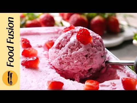 Homemade Strawberry Ice Cream Recipe By Food Fusion