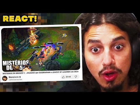 MISTERIOS DO BRONZE 5 - JOGADAS que QUEBRARAM o LEAGUE OF LEGENDS em 2024 | Kennzy REACT!