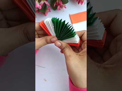 independence Day Craft Ideas🇮🇳❤️|| Diy Flag Batch #reels #15augustshorts