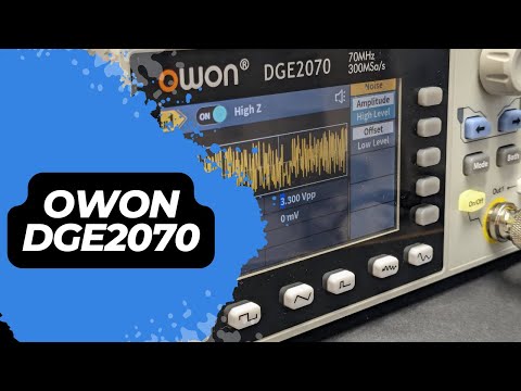 OWON DGE2070 2-Channel 70 MHz Function Generator - Brief Introduction and User Review