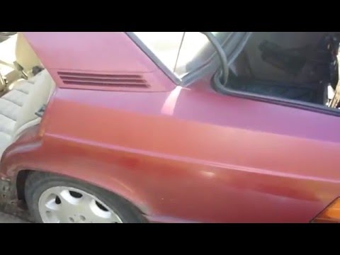 Mercedes Benz 190e Restoration Log #15 - Spraypainting done