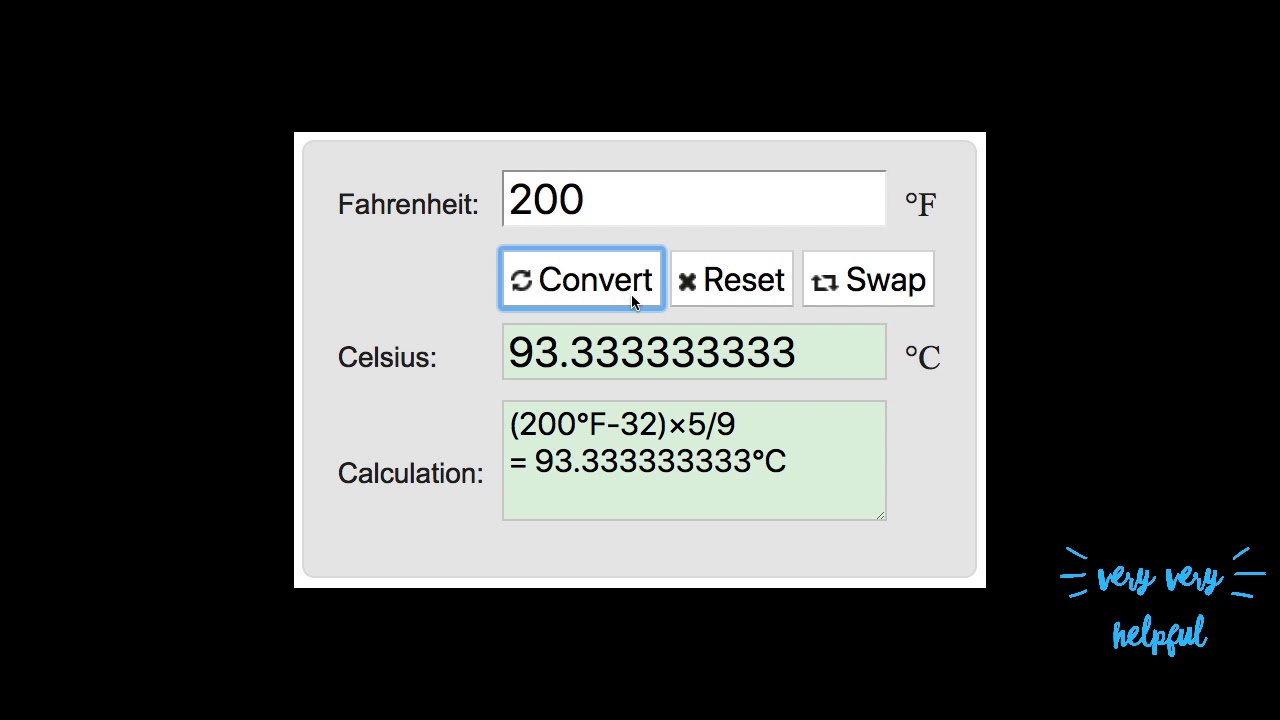 200 fahrenheit to celsius