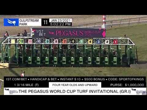 “Colonel Liam” Win The Pegasus World Cup Turf Invitational with Irad Ortiz Jr