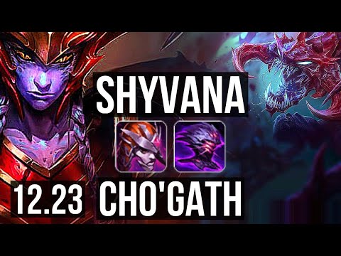 SHYVANA vs CHO (TOP) | 4/1/7, 1000+ games, 1.5M mastery | EUW Master | 12.23