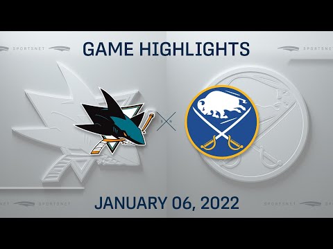 NHL Highlights | Sharks vs. Sabres - Jan. 6, 2022