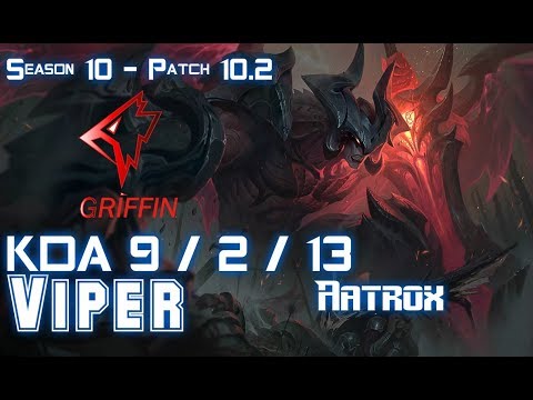 GRF Viper AATROX vs IRELIA Top - Patch 10.2 KR Ranked