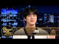 Jin Talks BTS Reunion in June, First Solo Tour and Echo; Takes Over The Tonight Show Desk