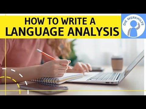 How to write a language analysis - Sprachanalyse in Englisch - Aufbau, Struktur, useful phrases