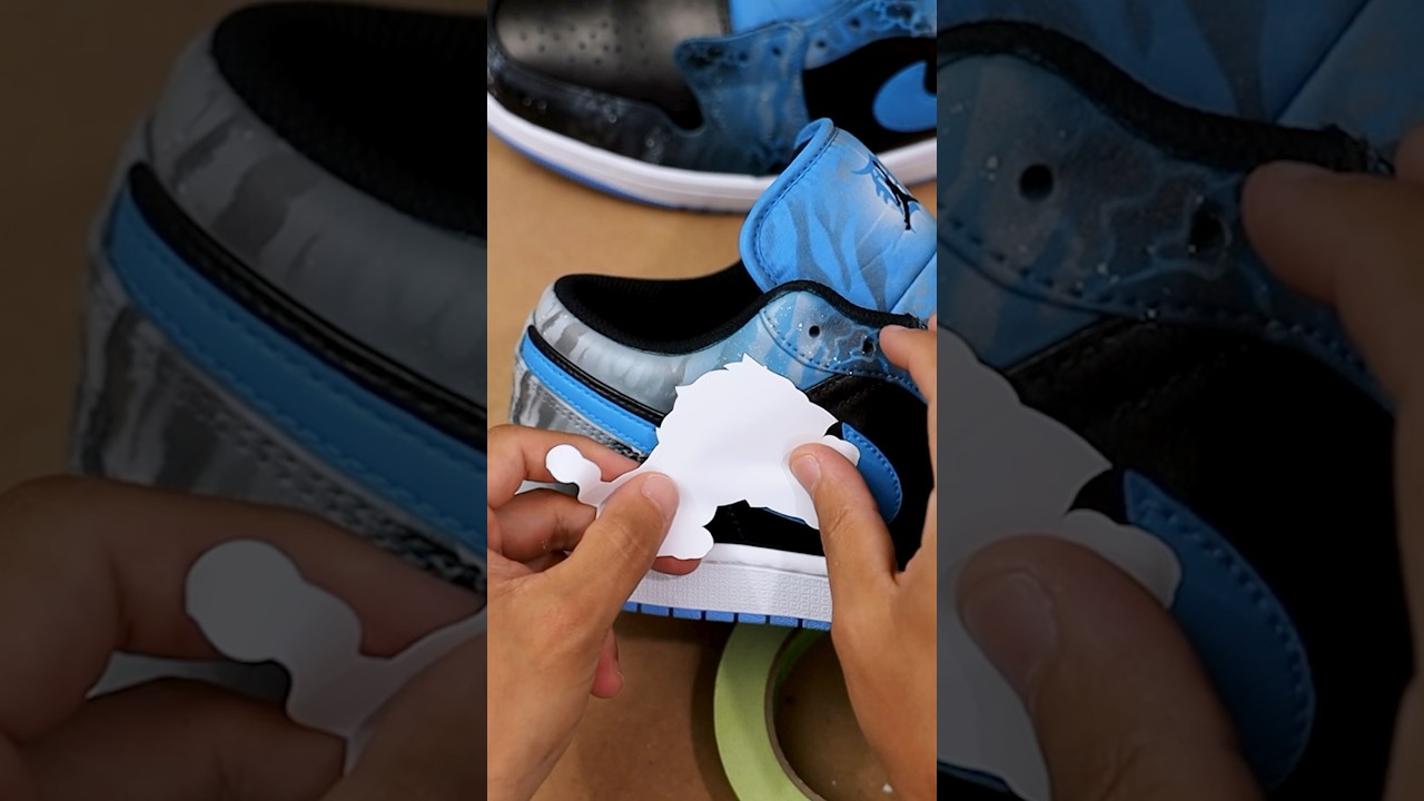 INSANE Lions Multi-Layer Stencil on Jordan 1s!
