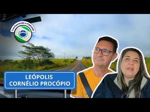 LEÓPOLIS ATÉ CORNÉLIO PROCÓPIO PR cidade grande do Norte Pioneiro, com lindas pastagens. Vídeo 4K