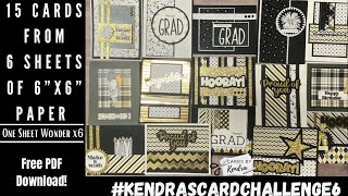15 Cards with #KendrasCardChallenge6  & Pink & Main's March 2022 Crafty Courtyard Kit - Win Prizes!
