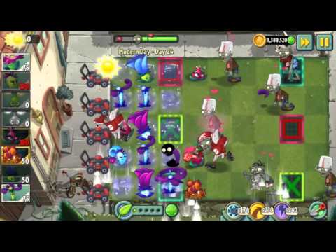 Plants vs Zombies 2 Epic Game with Modern Day 24