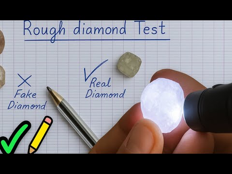 How to Test Rough Diamonds with a Simple Pencil Trick