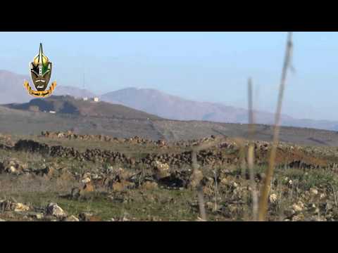 استهداف معاقل النظام في تل كروم بصاروخ تاو من قبل لواء العز ولواء السيد المسيح في ريف القنيطرة