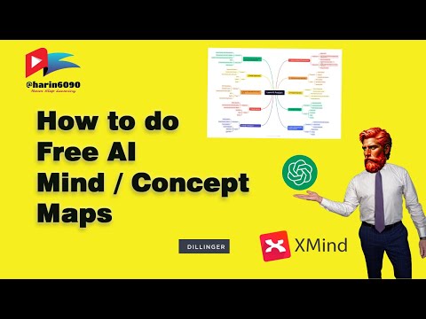 How to do Free AI  Mind / Concept Maps in 2024 #videos #harin6090