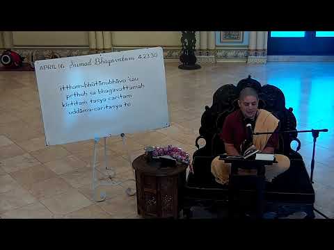 ISKCON SanDiego:SB(4.23.30-31)&Glories of VrindavanaDasaThakura by HG Balarama Dasa 4/16/2020