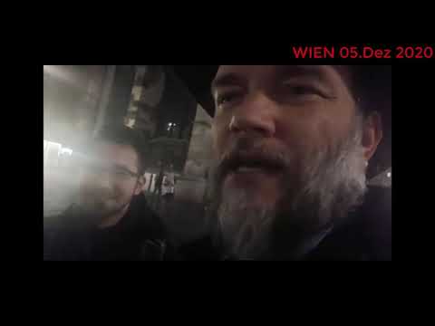 DE: Polizeikessel von Wien, 05.12.2020. 20 Spaziergänger von 60 Polizisten mit Hunden gefangen