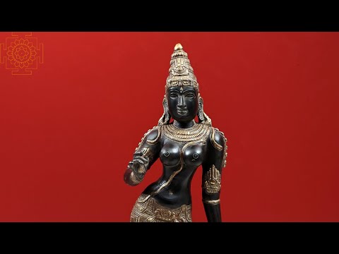 23" Devi Uma (Goddess Sivagami) | Handmade | Parvati | Brass Statue | Exotic India