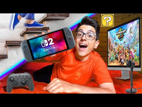 I BUILT A NINTENDO SWITCH 2 GAMING THEMED ROOM!!