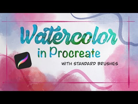 Procreate Watercolor Tutorial Using ONLY Standard Brushes