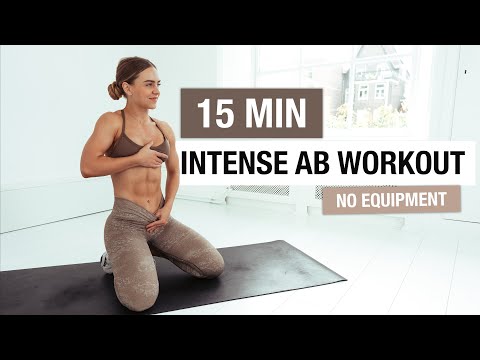 15 MIN INTENSE AB WORKOUT - No Equipment, Home Workout