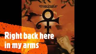 PRINCE - RIGHT BACK HERE IN MY ARMS (1996)