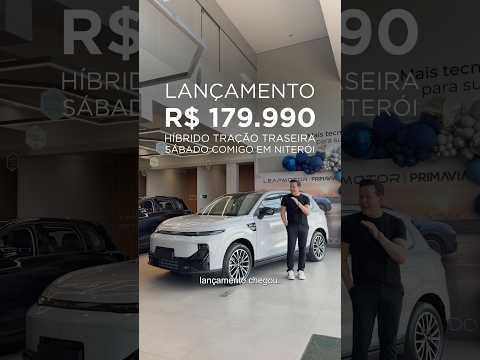 Lançamento R$ 179.990, híbrido com tração traseira. Sábado comigo em Niterói.