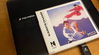 Karate champ Polymega collection, box opening installing and playing #polymega #dataeast