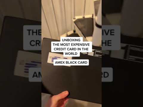 UNBOXING THE AMEX CENTURION BLACK CARD #Shorts