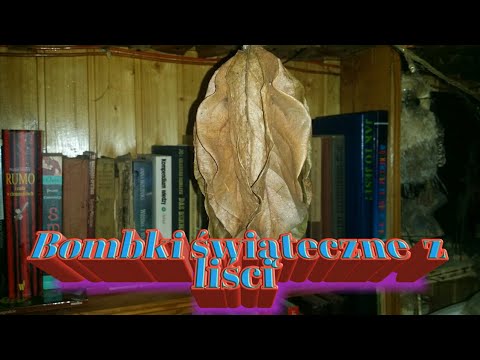 188. Bombki Świąteczne Z Liści Naturalne Ozdoby