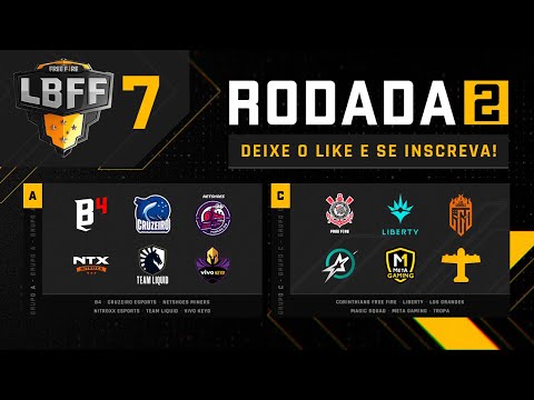 LBFF 7 - Rodada 2  - Grupos A e C | Free Fire