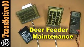 Deer Feeder Maintenance &amp; Trouble Shooting (Batteries &amp; Solar Panels)