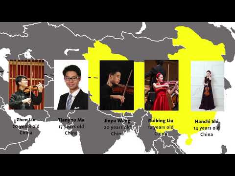 Introducing the competitors of the Menuhin Competition Geneva 2018