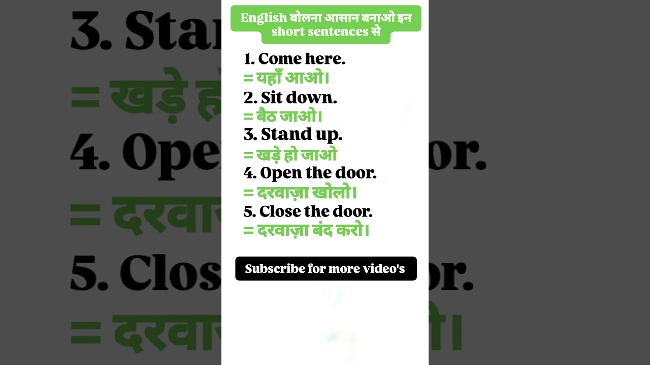 Learn Easy English Sentences | Daily Use English 📝