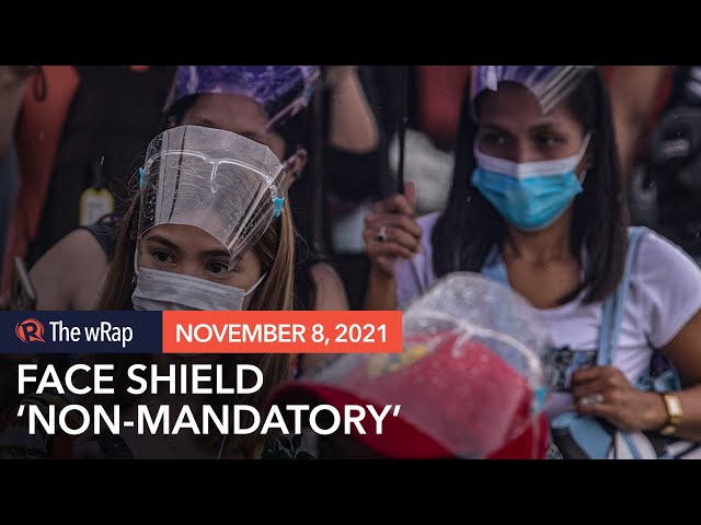 Face shields no longer required in Manila except in medical facilities