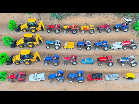 Mini tractor trolley parking video | jcb tractor video | jcb video | jcb tractor cartoon | gadi 