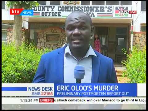 Prosecution has 11 days to probe Eric Oloo's Murder case, number of suspects has reduced to two