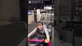 元準ミス青学 女優 新田さちか ジム トレーニング動画 #shorts