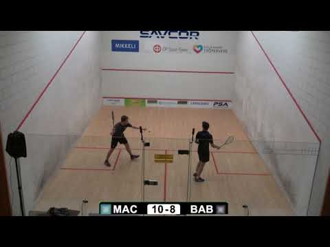 Finnish Open 2018: Stuart Macgregor ENG - Michael Babra SWE