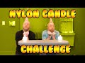 Nylon Candle Challenge We Try To Blow Out Candles While Attached To The Wall By Pantyhose