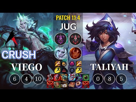 ASP Crush Viego vs Taliyah Jungle - KR Patch 11.4