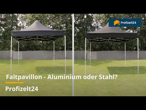 Faltpavillon - Aluminium oder Stahl? | Profizelt24